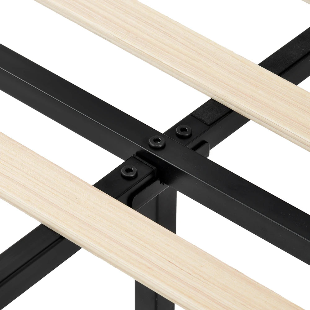 Polster-Stoffbett 90 × 200 cm grau mit Kopfteil