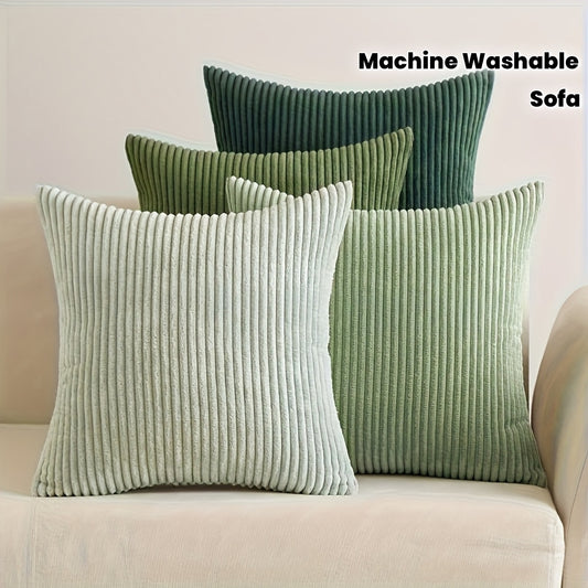 4er-Set Boho-Deko-Kissenbezüge | Farbenfroher Ethno-Stil | Verdeckter Reißverschluss | Weiches Polyester | Für Sofa, Sessel & Bett | 45x45 cm
