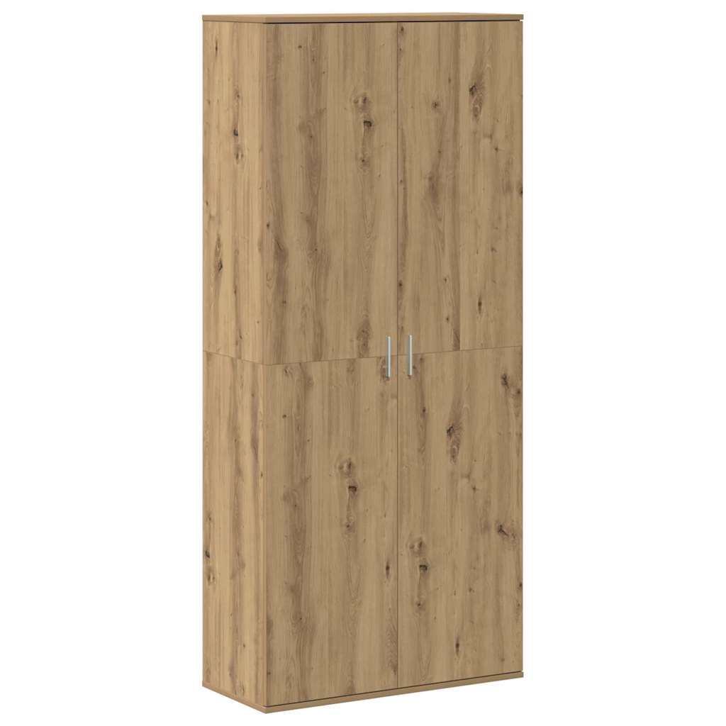 Premium Highboard aus massiver Eiche | 80 X 35 X 180 cm | Handgefertigter Design-Schrank | Rustikale Vitrine & Kommode für Wohn- und Esszimmer