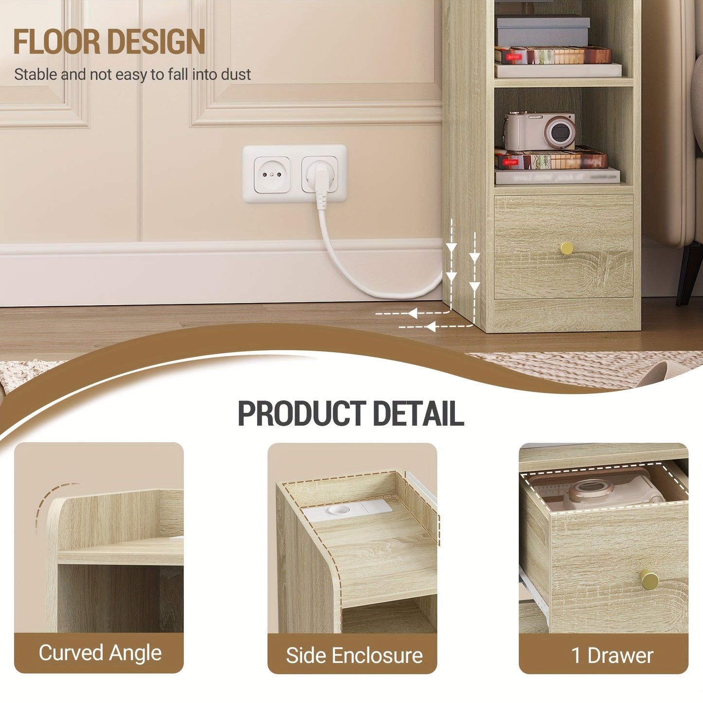 Moderner Schminktisch in Weiß | Großer Spiegel & 8 Schubladen | Inkl. Föhnhalter & Schmuck-Organizer | 135 X 145,2 cm