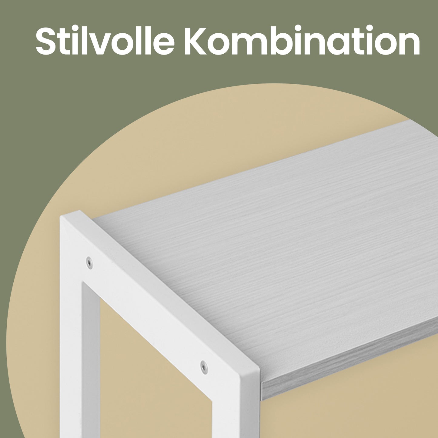 Industrie-Design Standregal mit Schrank | 4 Etagen & Doppeltür | Robustes Stahlgestell | 74 X 154,5 cm