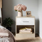 Moderner Nachttisch mit Schublade & offenem Fach | Beistelltisch für Schlaf- & Wohnzimmer | 28 X 39 X 41 cm | 4 Farben verfügbar