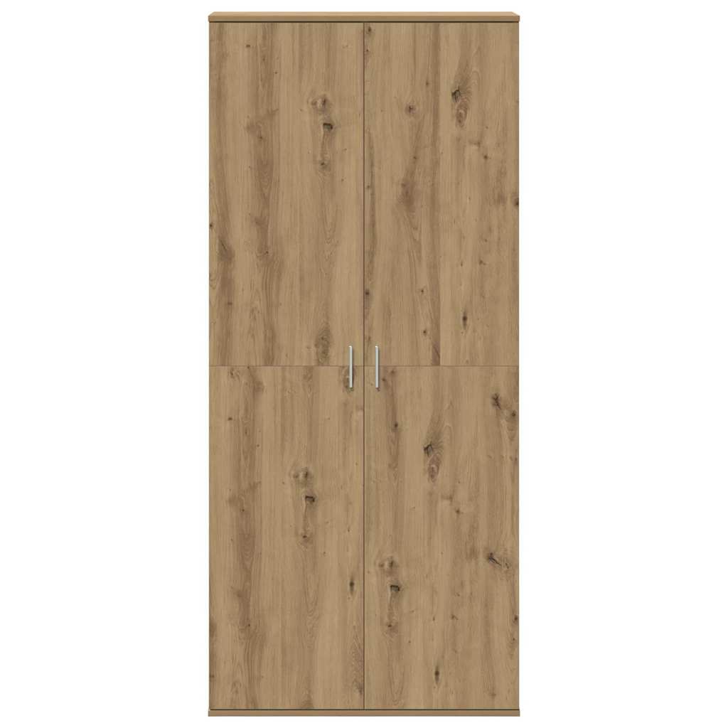 Premium Highboard aus massiver Eiche | 80 X 35 X 180 cm | Handgefertigter Design-Schrank | Rustikale Vitrine & Kommode für Wohn- und Esszimmer