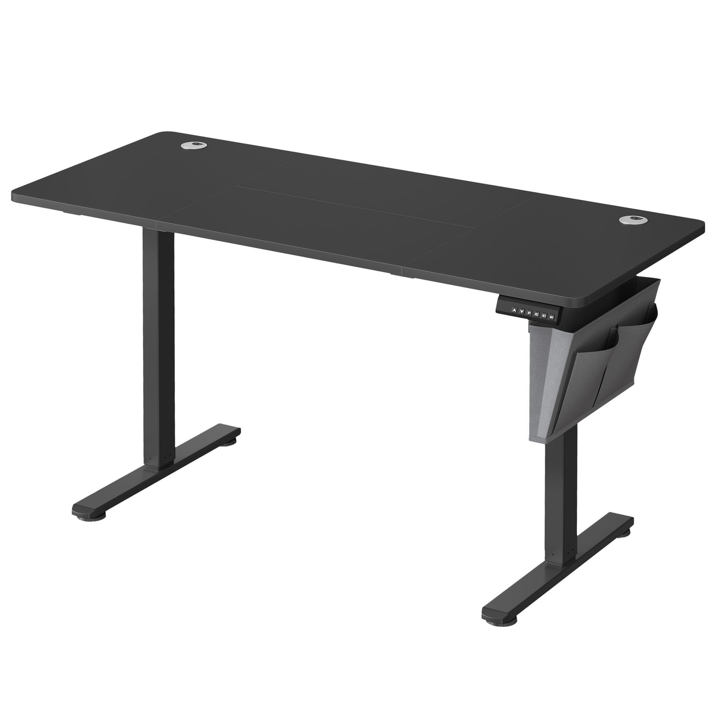 Ergonomischer Elektro-Schreibtisch | 60 x 140 cm | Höhenverstellbar (72–120 cm) | Memory-Funktion für 4 Höhen | Ideal für Home-Office & Studium
